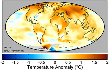 earth surface temp