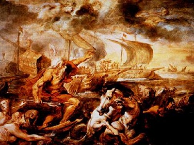   "Neptuno Calmando la Tempestad" por Peter Paul Rubens (1635).     <p><small><em>Crdito de imagen: (c)1996 President y Fellows de Harvard College, Harvard University Art Museums, Cortesa de Fogg Art Museum, Harvard University Art Museums Alpheus Hyatt Fund. Puede ser reproducida solo con permiso de los Museos de Arte de Harvard Univ</em></small></p>