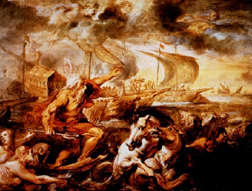    "Neptuno Calmando la Tempestad" por Peter Paul Rubens (1635).    <p><small><em>Crdito de la imagen: (c)1996 President and Fellows of Harvard College, Harvard University Art Museums, Cortesa de Fogg Art Museum, Harvard University Art Museums Alpheus Hyatt Fund. Para ser reproducido slo con el permiso de Harvard University Art Muse</em></small></p>