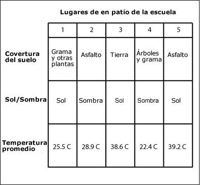 sample data table